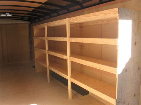 metal shelving init for box trailers|truck trailer shelving ideas.